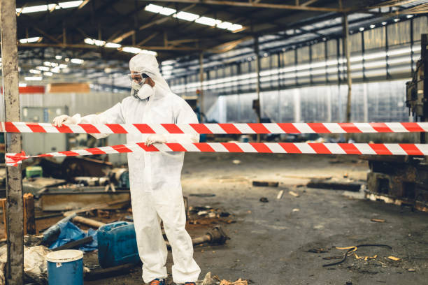 Professional Crime Scene Cleanup technician working in Middlesex, NJ